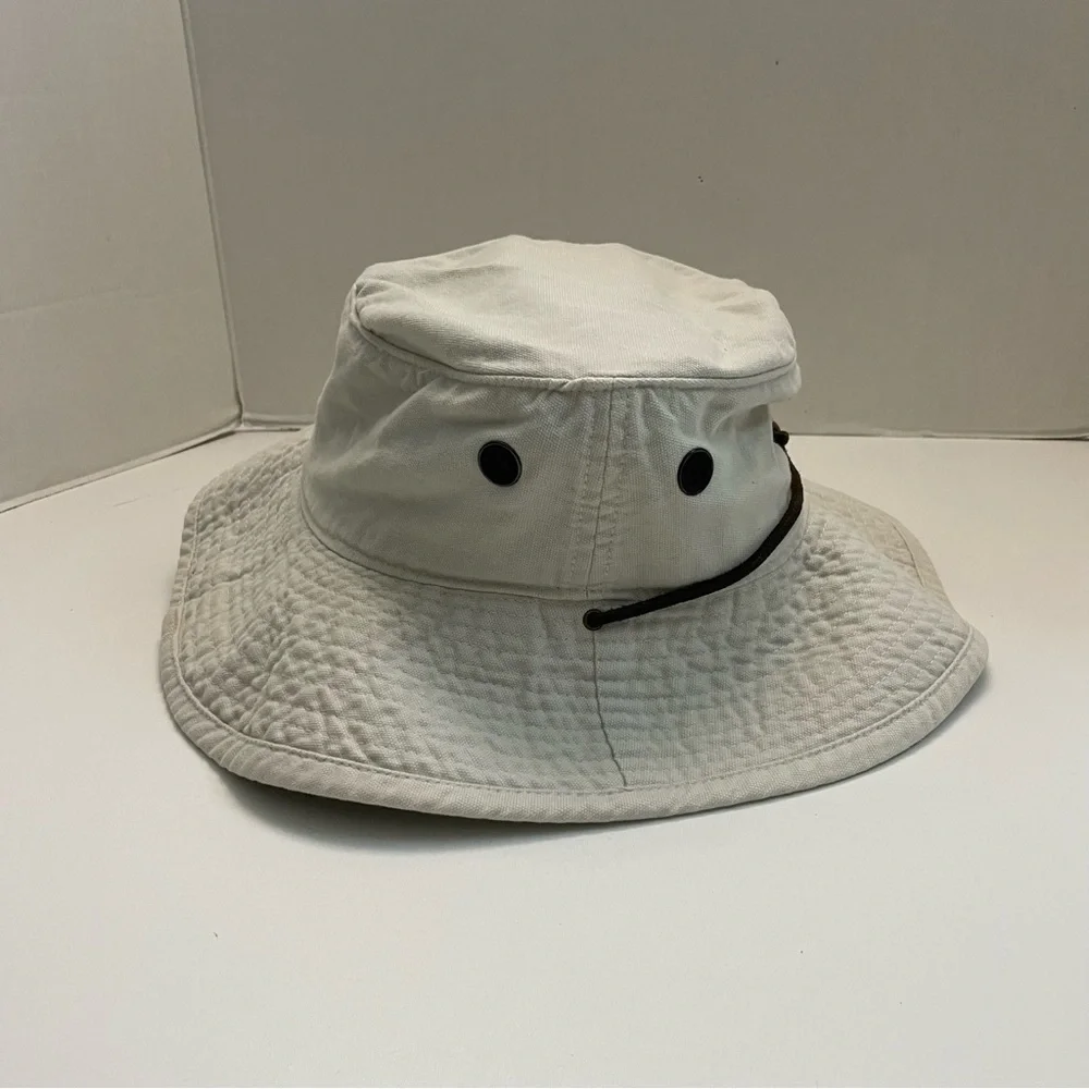 Vintage Gap Bucket Hat Safari Travel Hiking Fishing Beach Kayak Beige Y2K Unisex